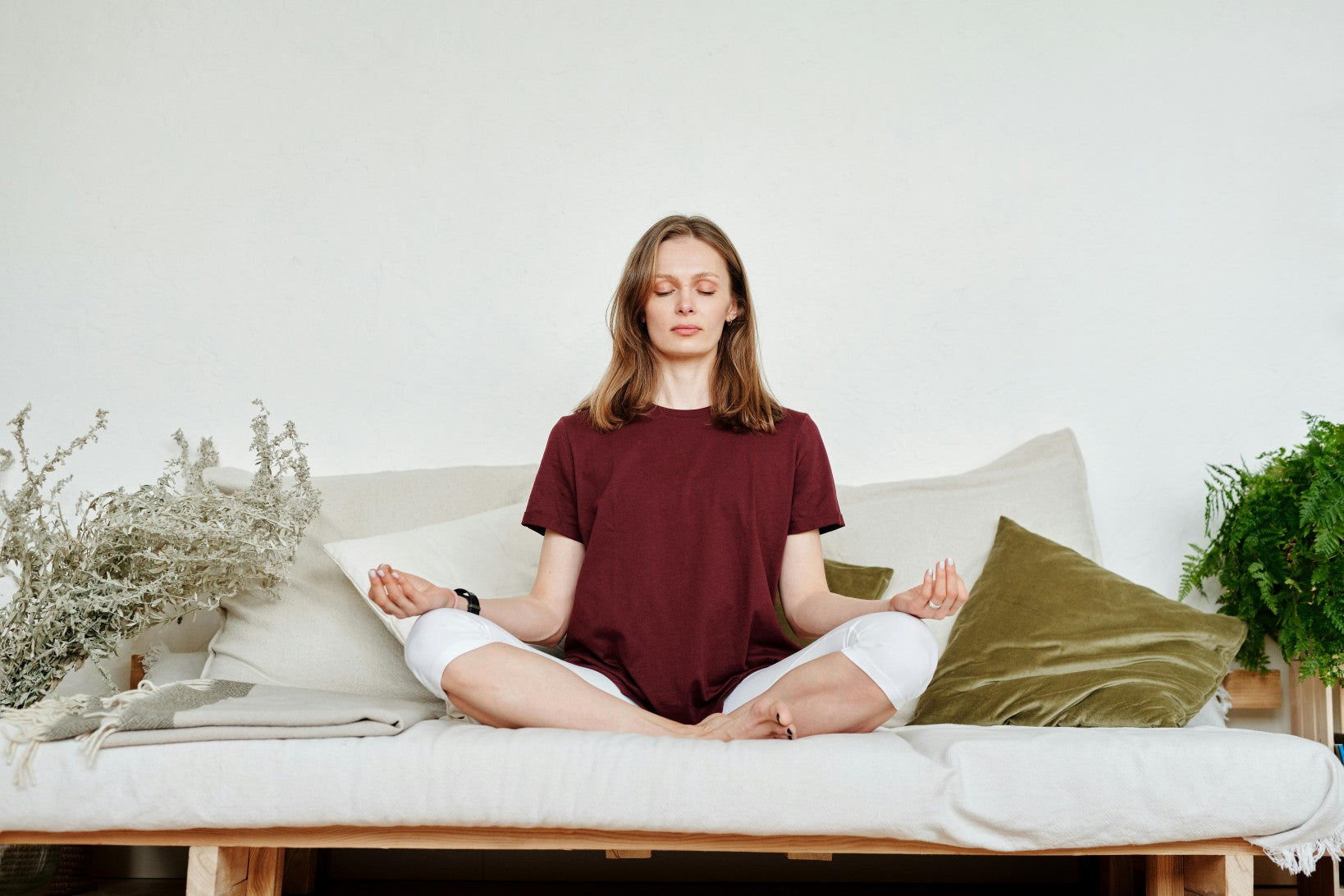 meditating woman