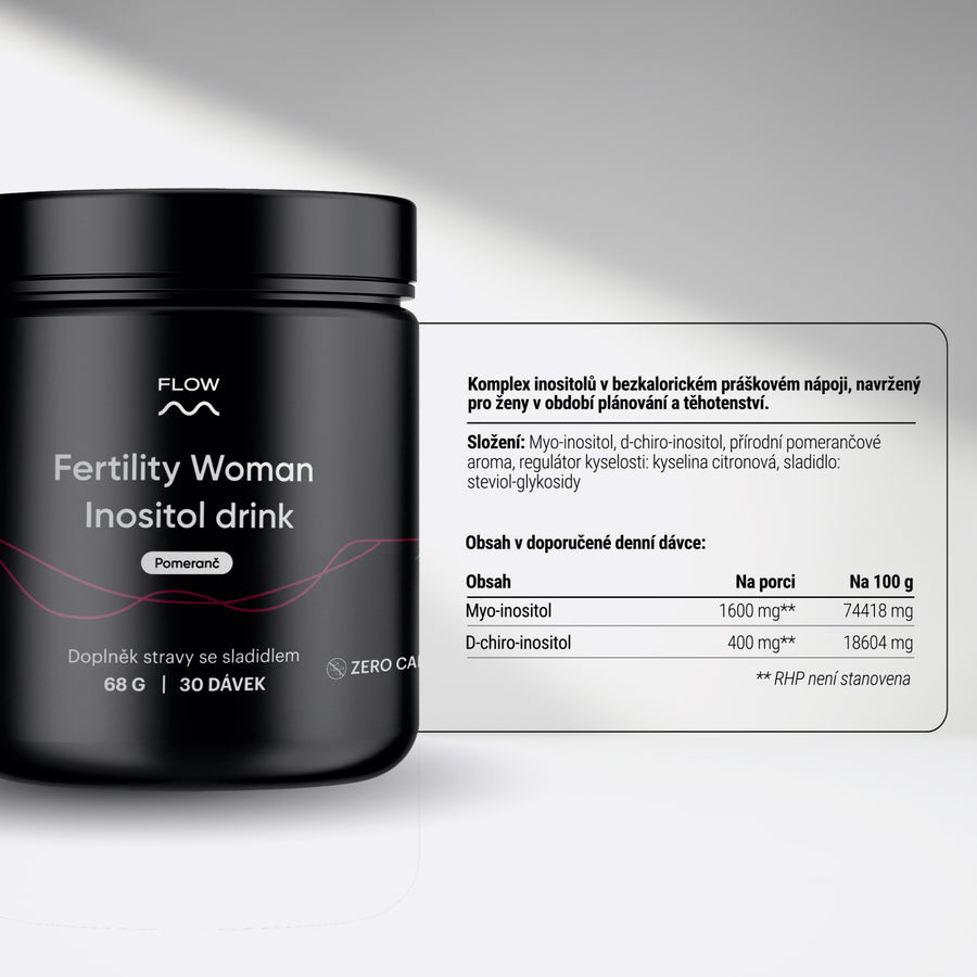 Fertility Woman Inositol Drink - Pomeranč
