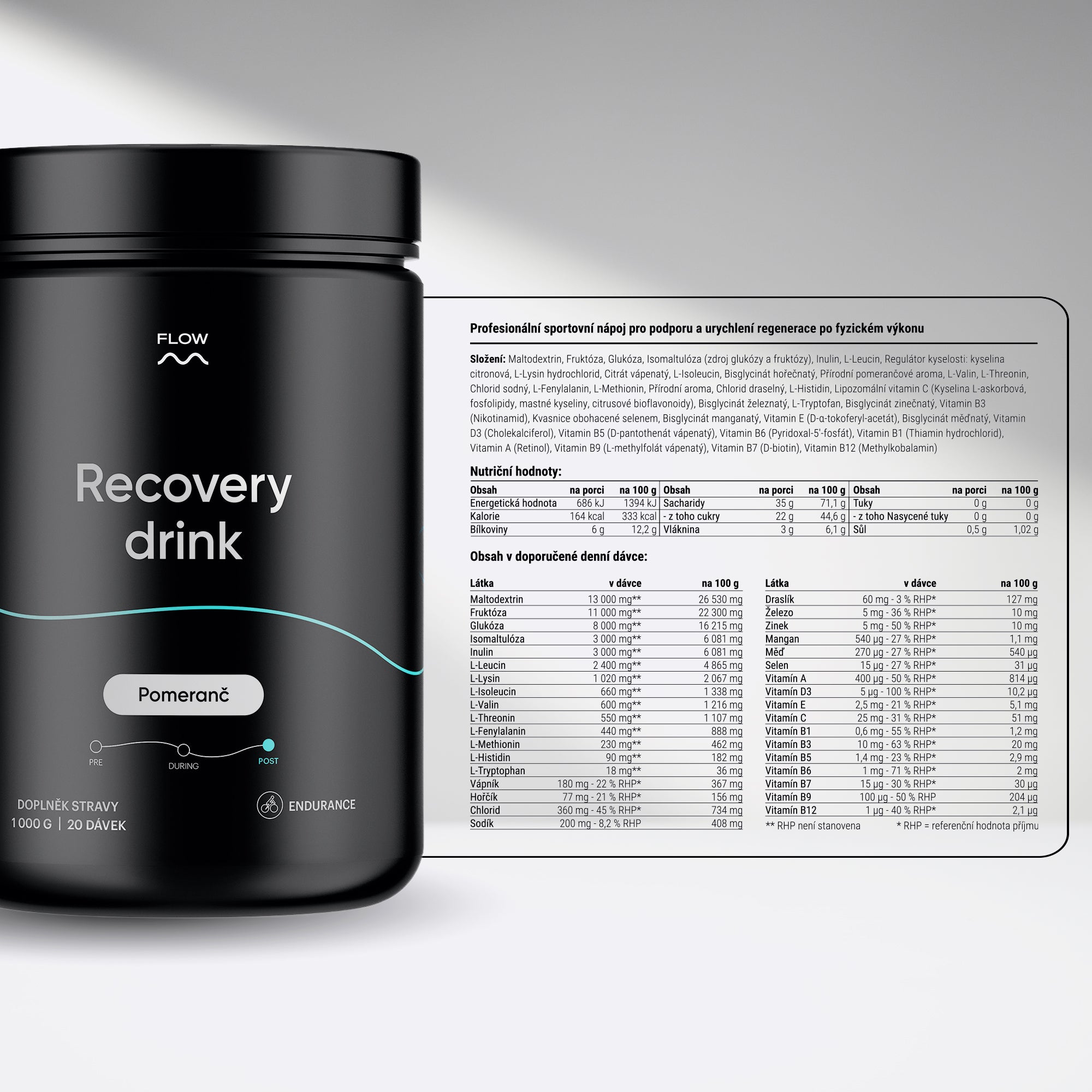 Recovery drink 2.0 - Pomeranč